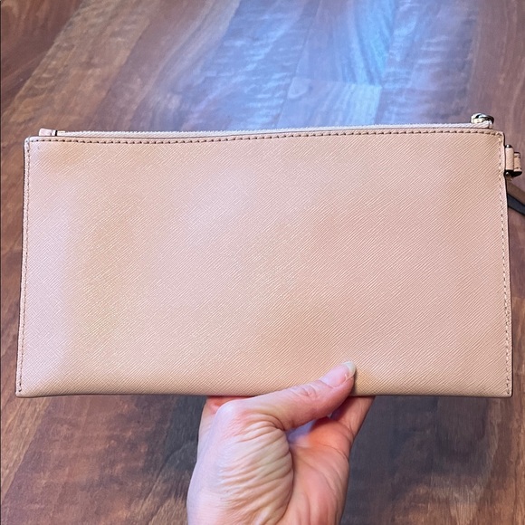 Like new Michael Kors Blush Wristlet Clutch with Stud Accents - Picture 7 of 16